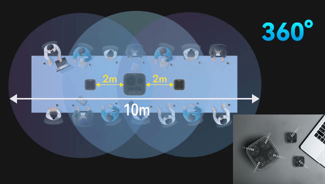 Спикерфон TrueConf Audio Trio silver